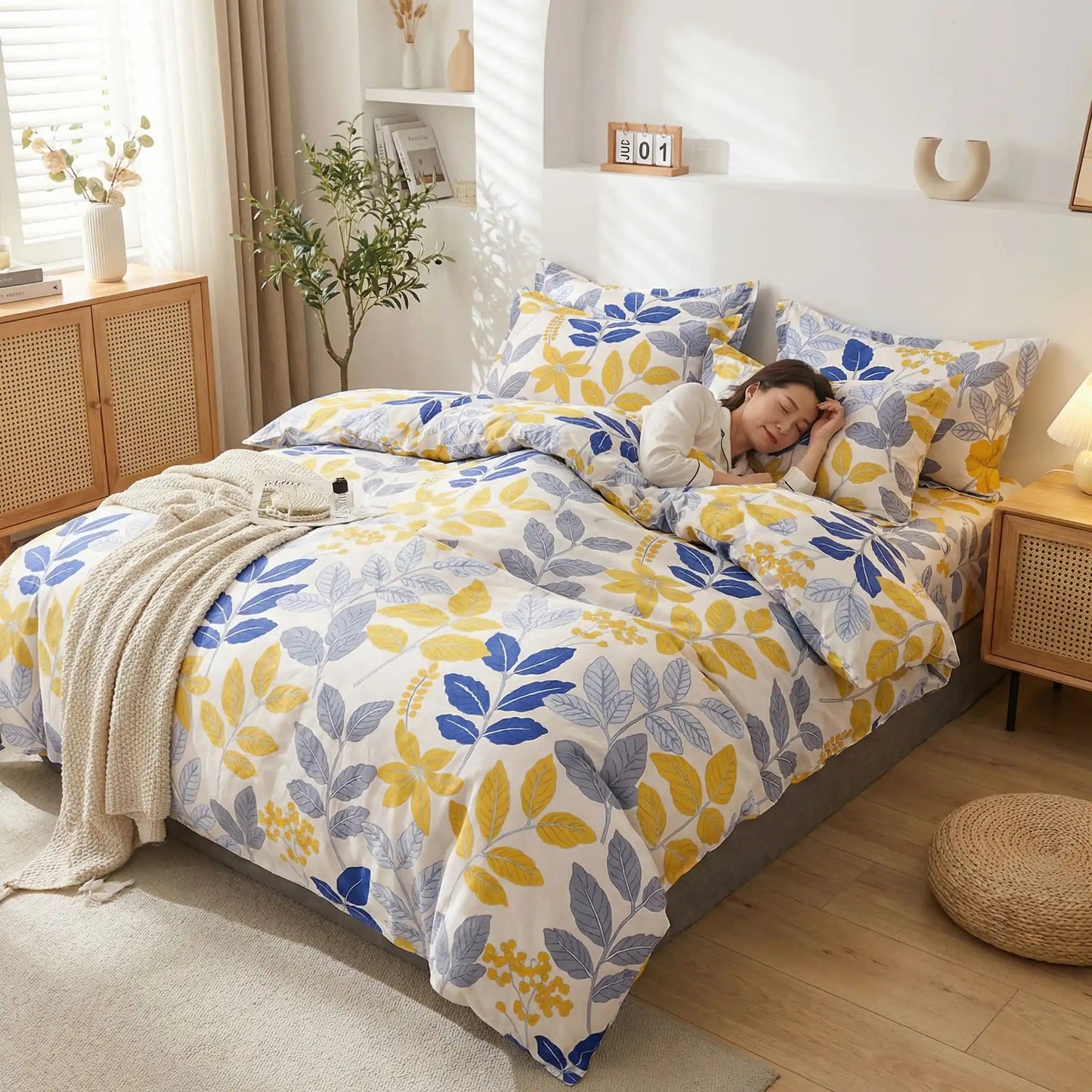 Femme housse de couette 220x240 cm Jardin Floral
