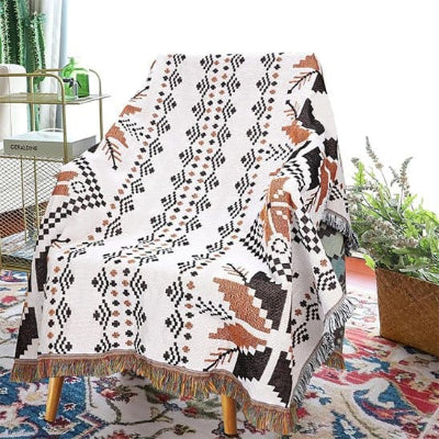couverture ultra artisanale motifs éthiques