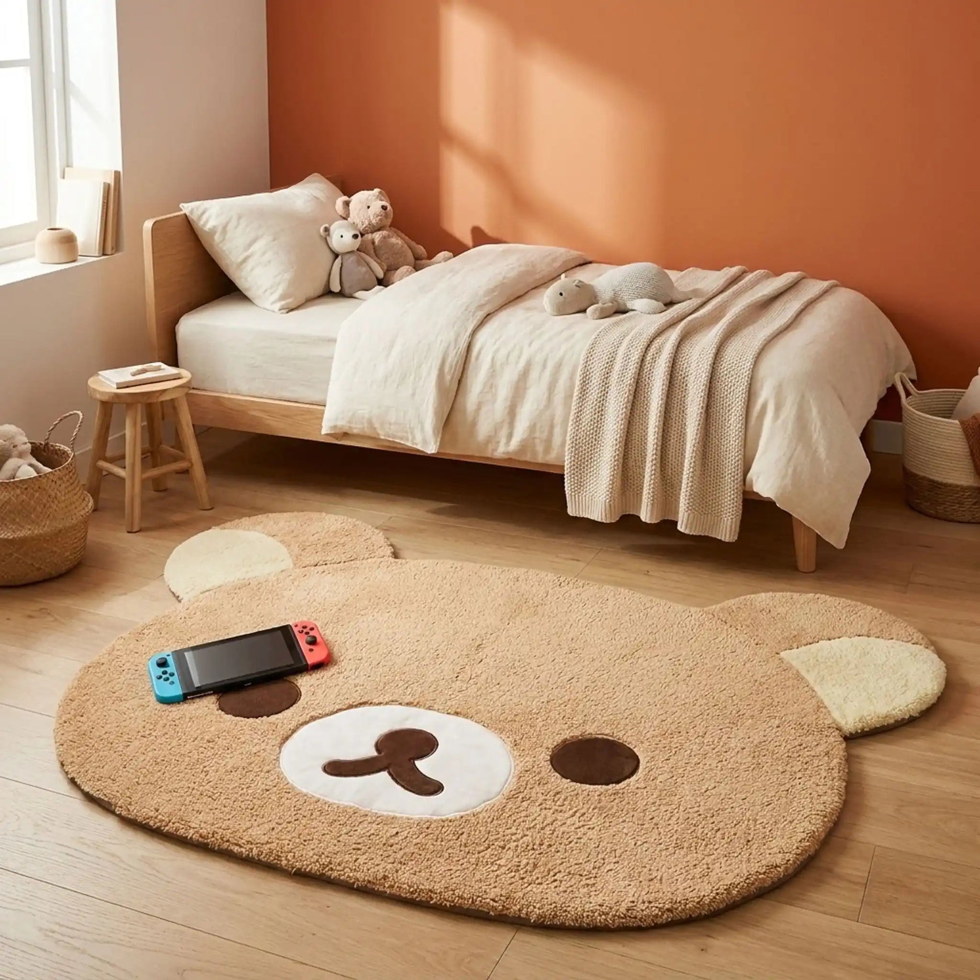 Descente de lit beige Rilakkumas