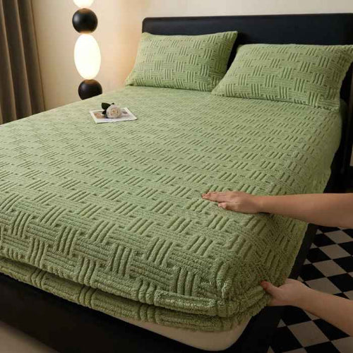 Drap en polyester cocoon vert