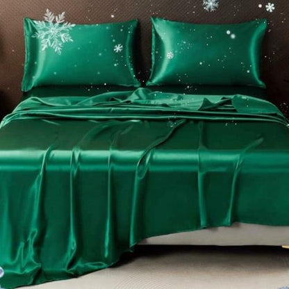 Drap frais d'été soie glacée vert