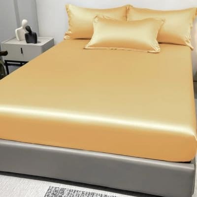 Drap housse beige confort optimal