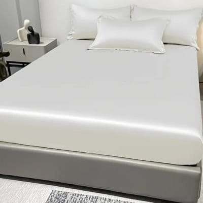 Drap housse blanc confort optimal