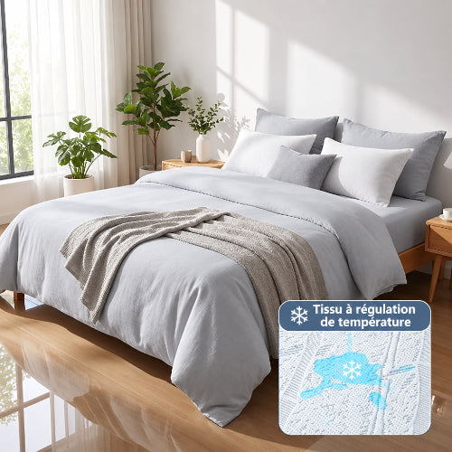 Drap housse frais gris controllertempera™ 