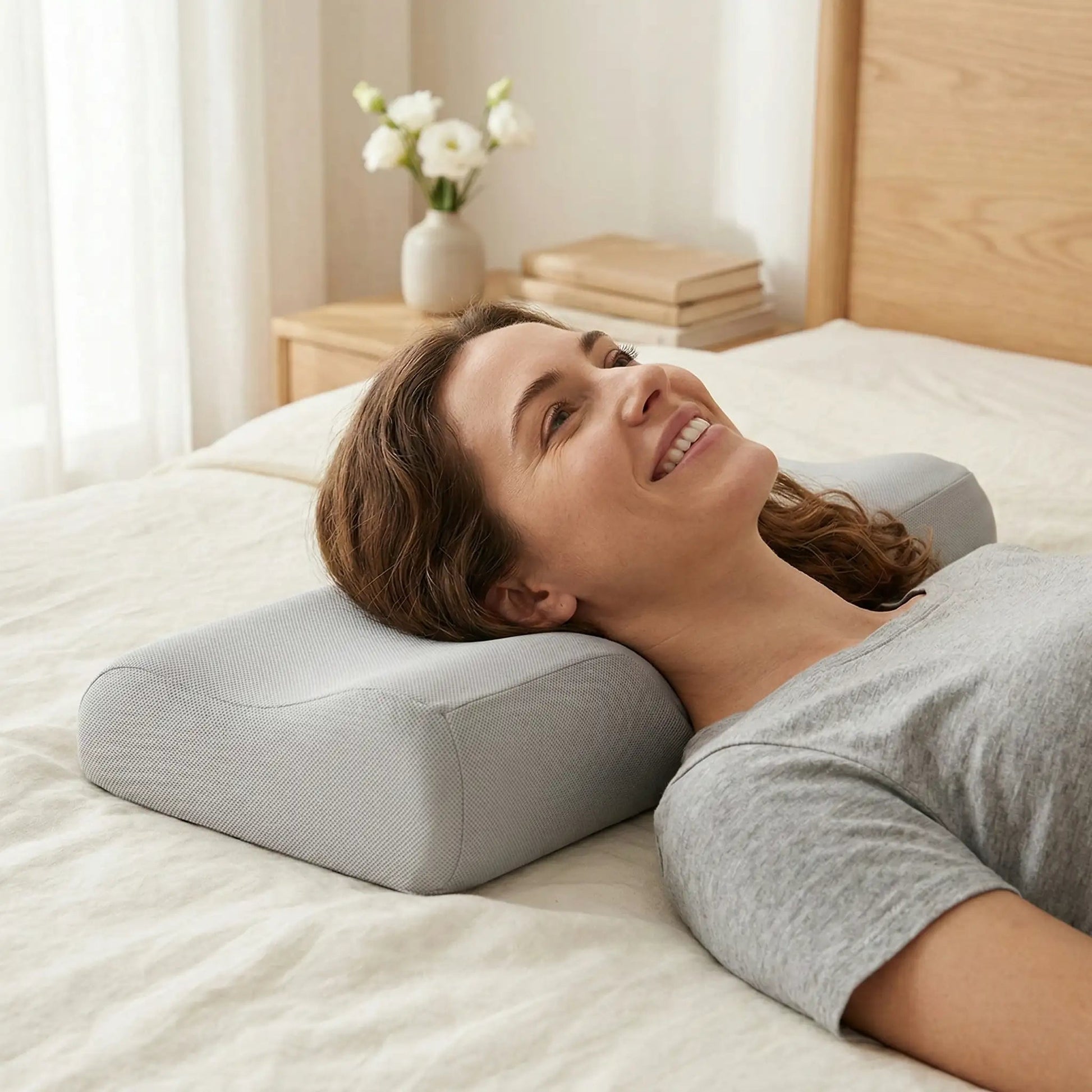 Femme oreiller cervical ergonomique | Allié du bien être