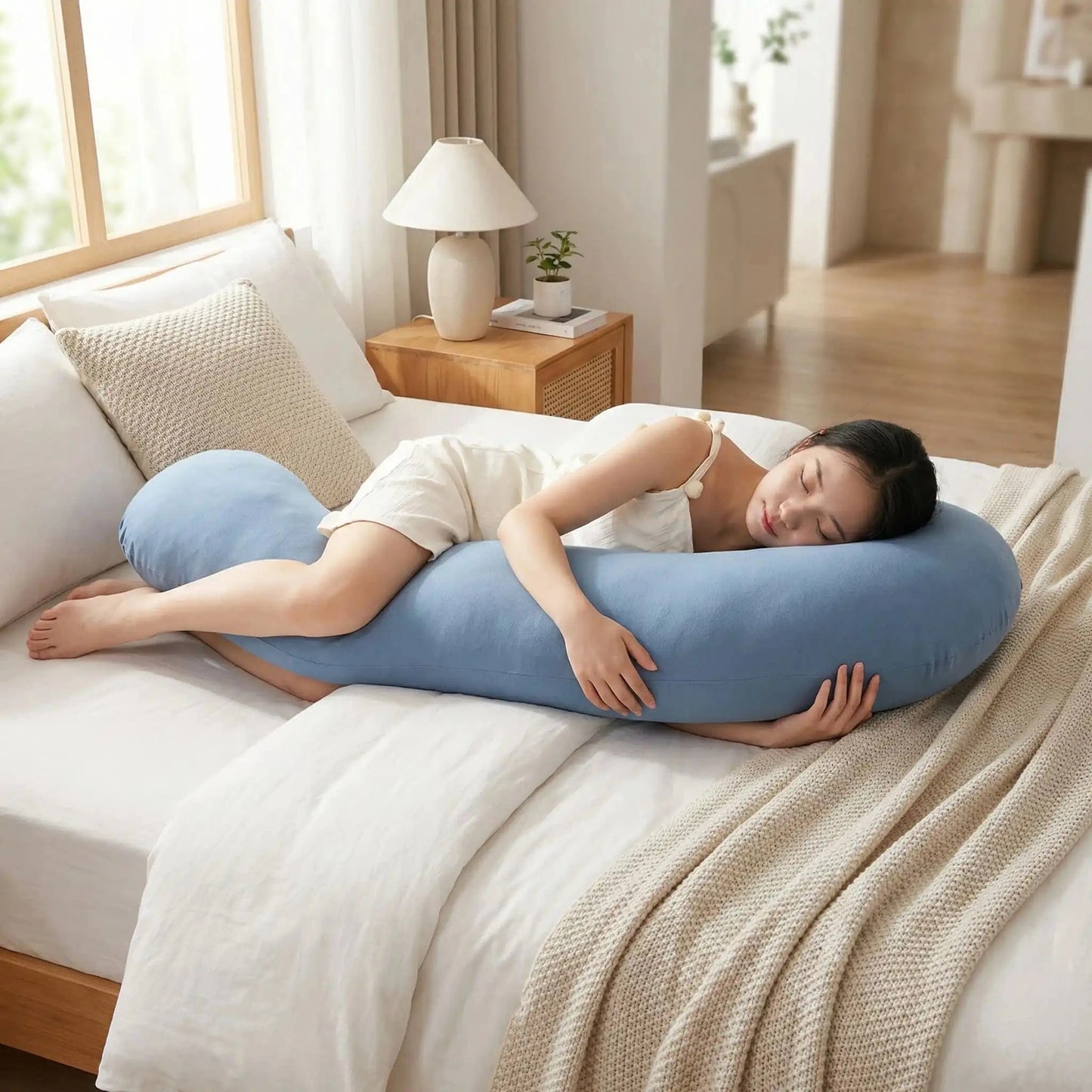Femme oreiller ergonomique | Double Vague