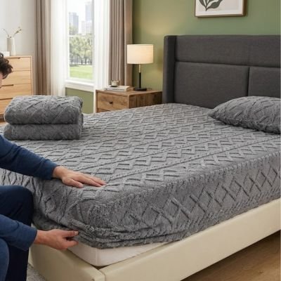 homme drap housse gris ultradoux