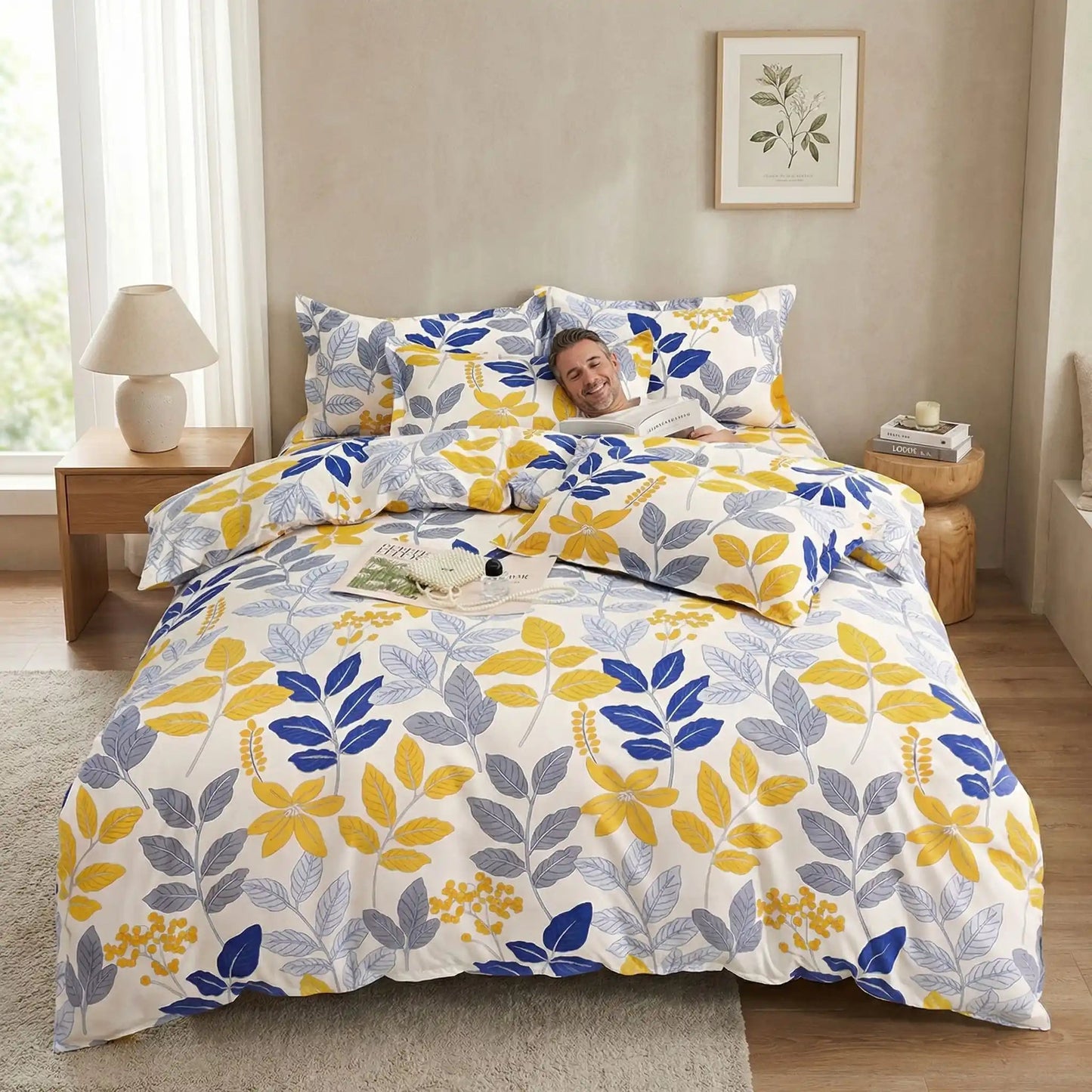 Homme housse de couette 220x240 cm Jardin Floral