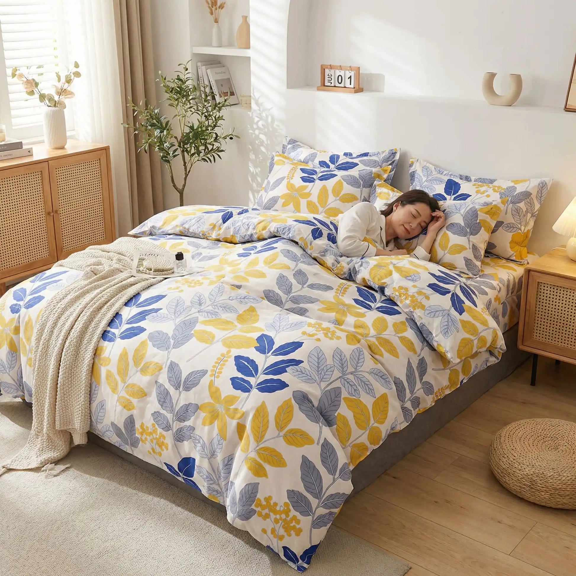 Femme housse de couette 220x240 cm Jardin Floral