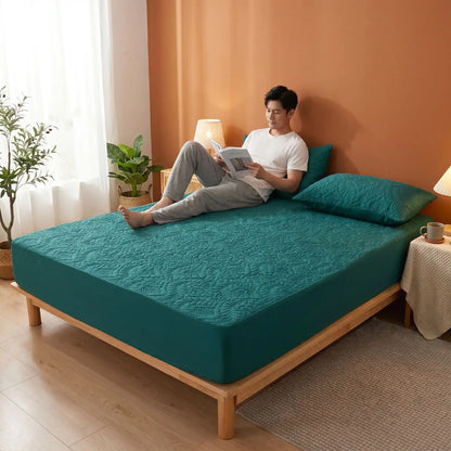 Homme sur protege matelas 140x190 vert imperméable confort
