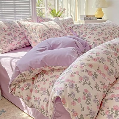 Housse de couette Motifs floraux   douceur chambre 