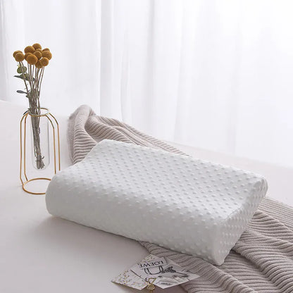 Oreiller cervical blanc Bambou Mémoire de Forme