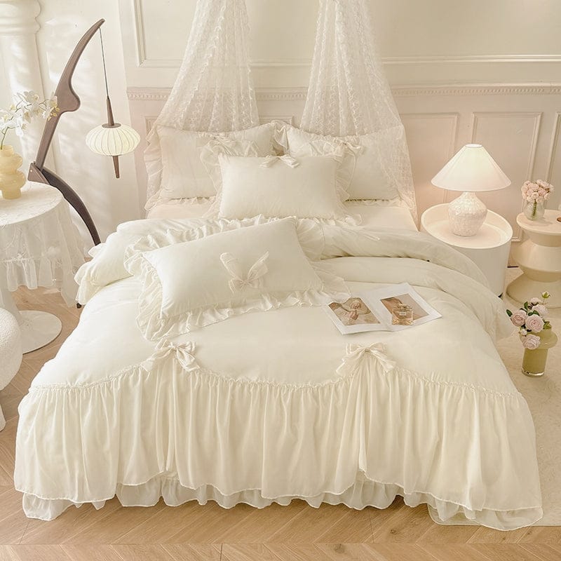 Parure de lit 220x240 blanche Fraicheur Apaisante