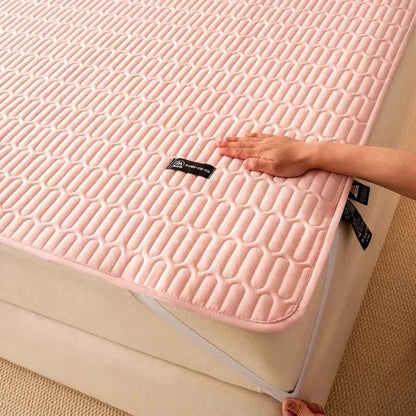 Protege matelas rose imperméable et respirant