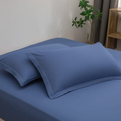 Taie d'oreiller ultra doux bleu marine  | Confort Premium
