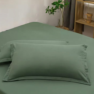 Taie d'oreiller vert fonce  | Confort Premium 