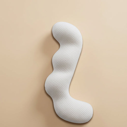 Traversin ergonomique cervical blanc