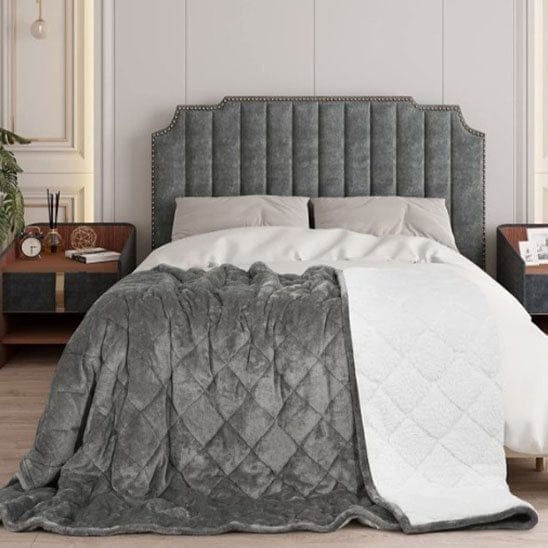Couverture lestee grise| Sommeil Zen Chambre Élégante