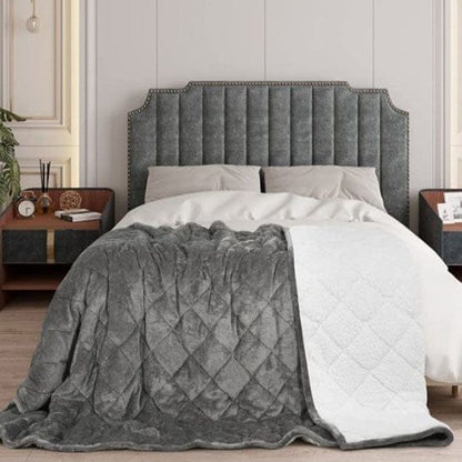 Couverture lestee grise| Sommeil Zen Chambre Élégante