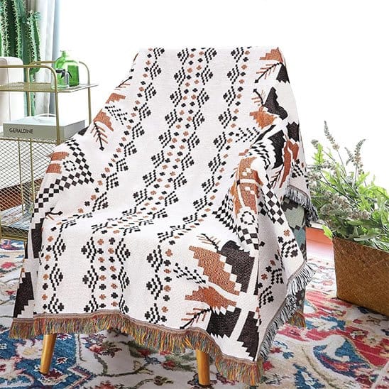 couverture  ultra artisanale motifs éthiques