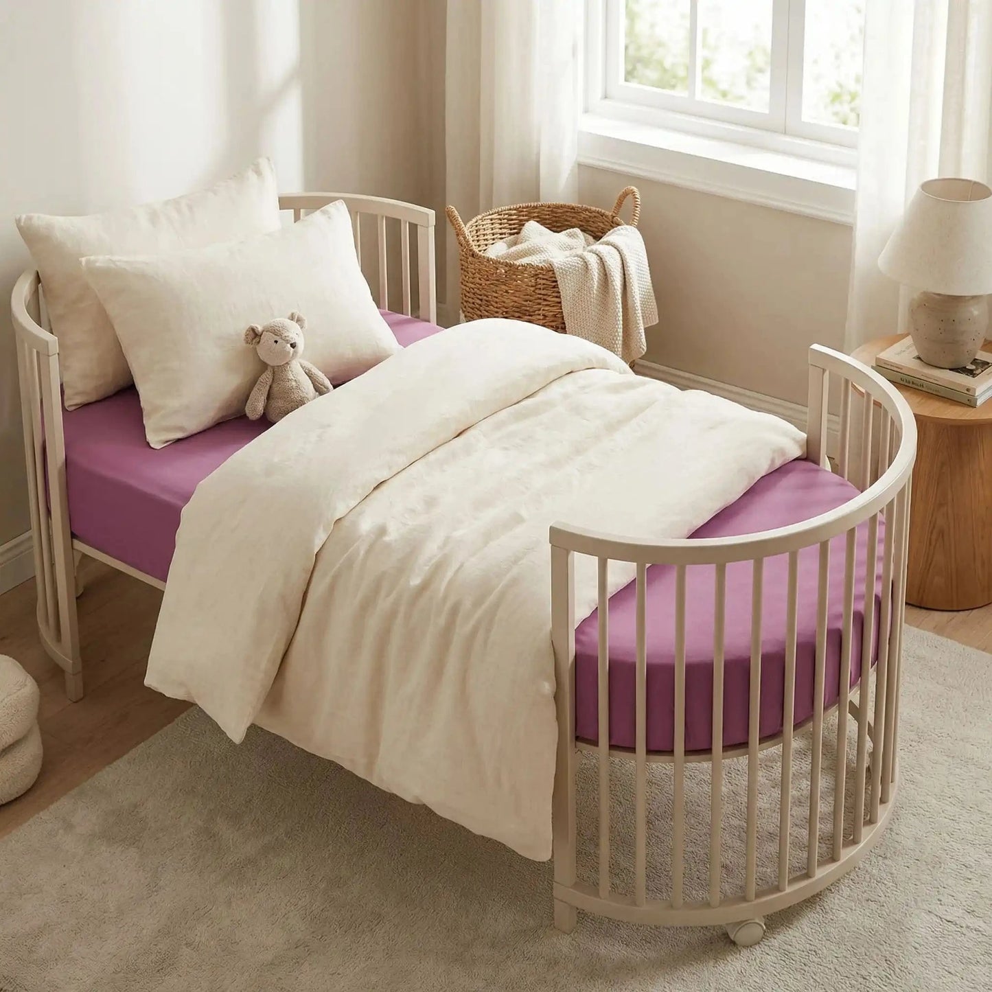  drap housse  140x200 cm violet