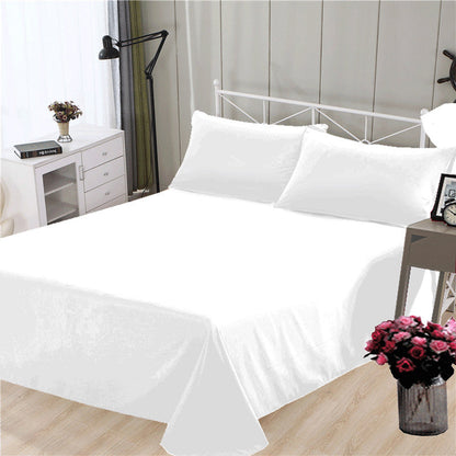 drap plat blanc polyester frais