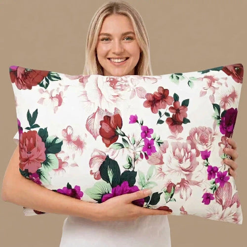 femme avec taies D Oreiller 50x70 bourgogne