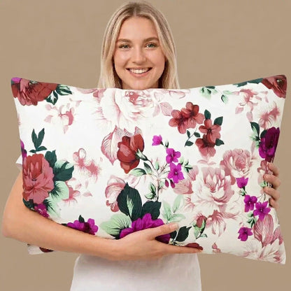 femme avec taies D Oreiller 50x70 bourgogne