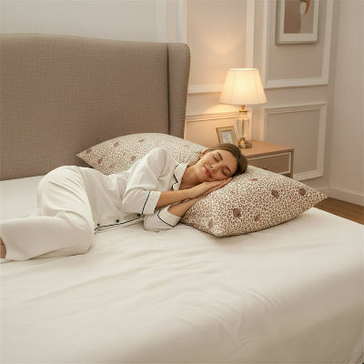 femme couchée sur traversin SoftBolster™marron 
