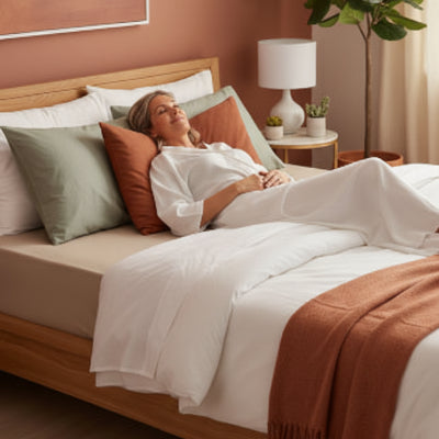 femme endormie sur drap housse nuits optimales