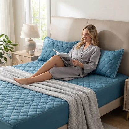 femme taies d'oreiller gris chambre décorée