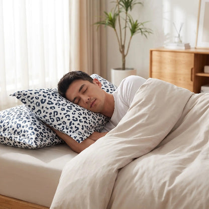 homme endormi sur taies D Oreiller 50X70 Modèle C