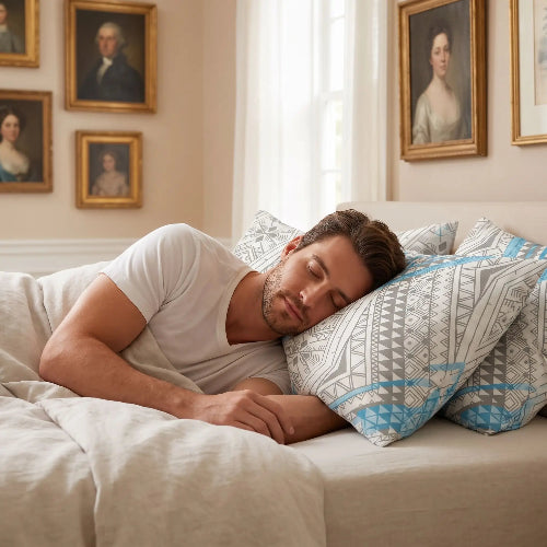 homme endormi tête sur taies D Oreiller 50x70 WrinkleResist™