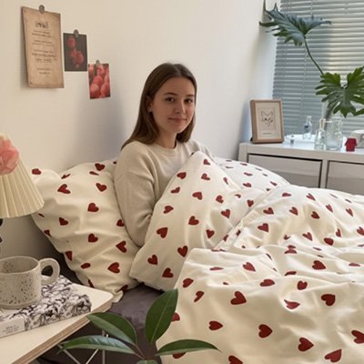 Housse de couettes | Élégance Douce - Chambre Élégante