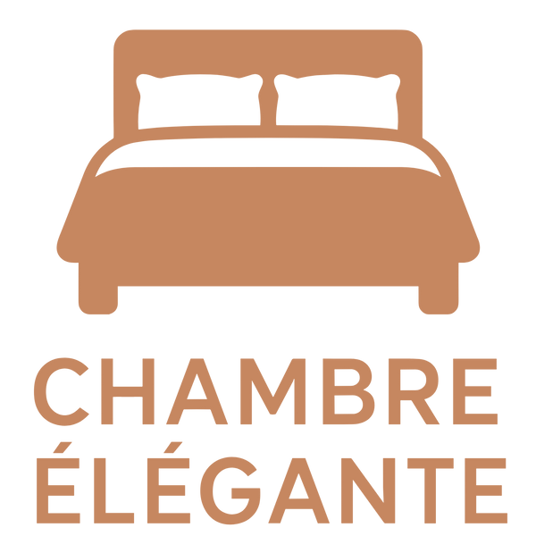 lit chambre élégante beige