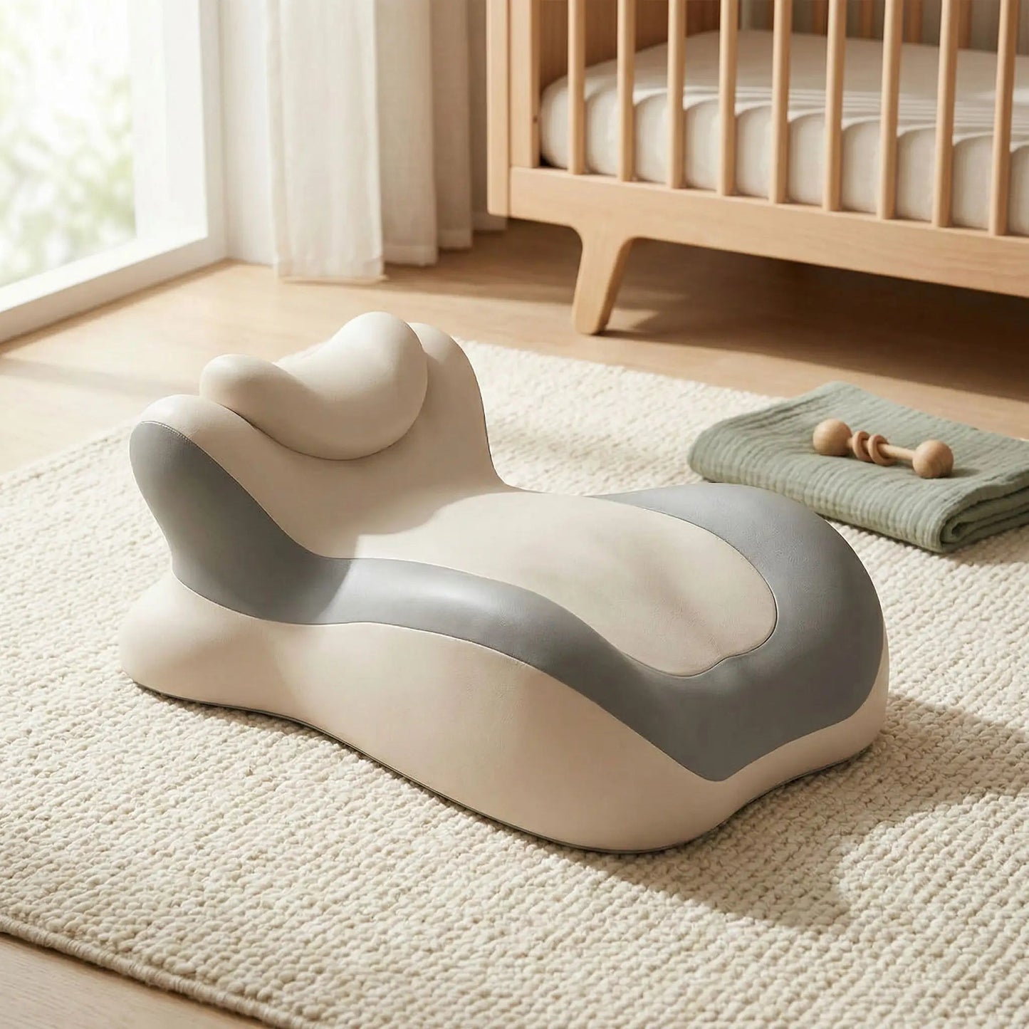 oreiller ergonomique petit coussin beige gris  | Confort Garanti