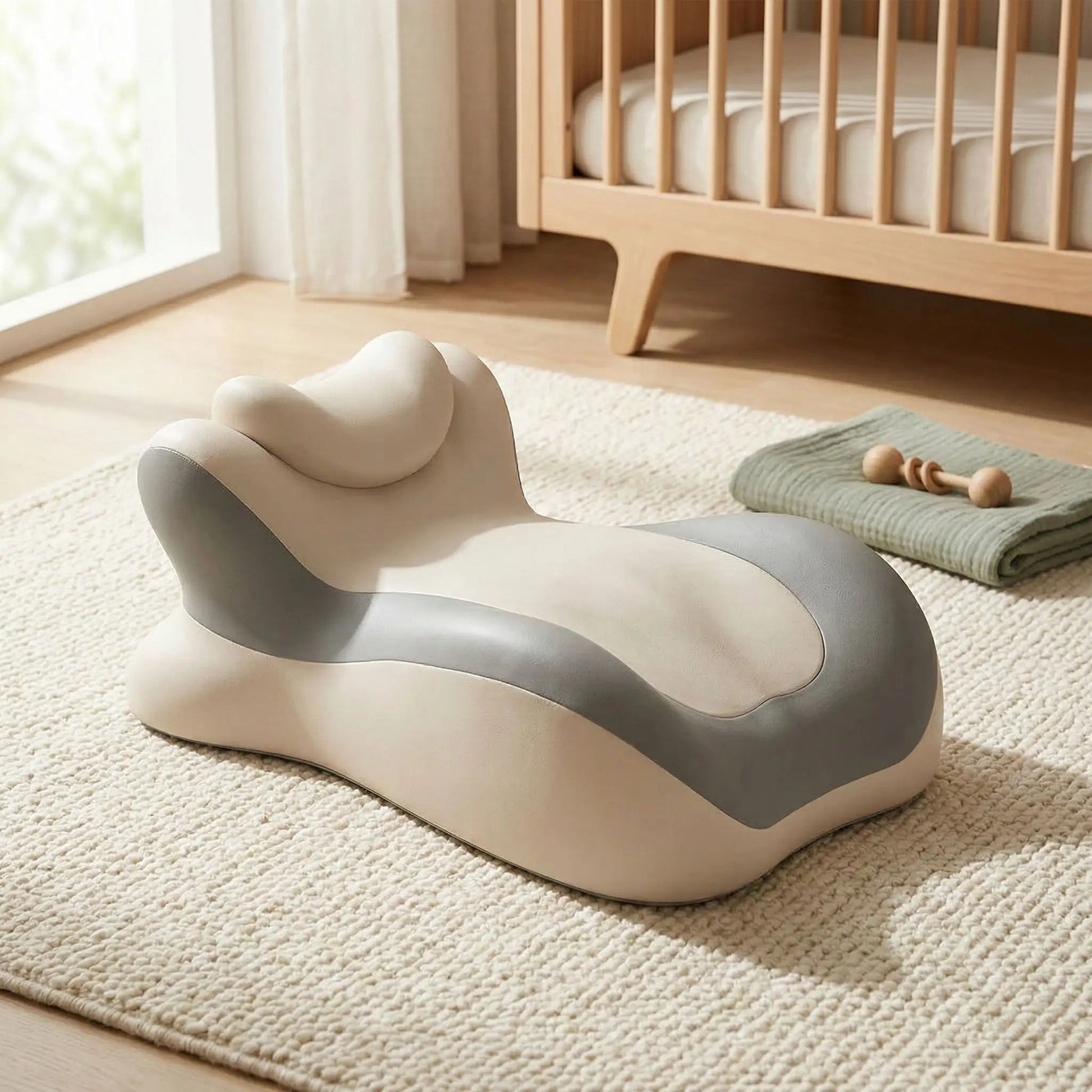 oreiller ergonomique petit coussin beige gris  | Confort Garanti