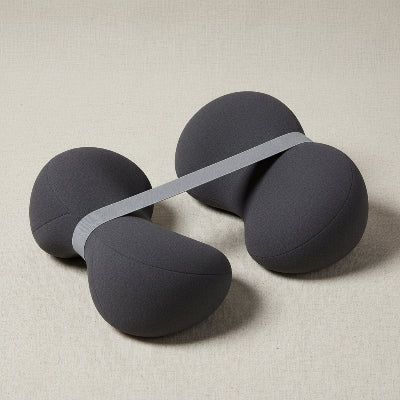 oreiller mémoire de forme gris orthopédique