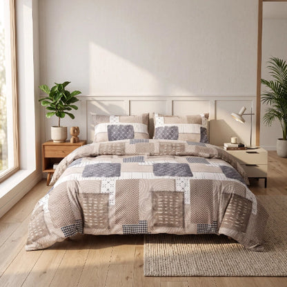 parure de lit 200x200 dans chambre décorée