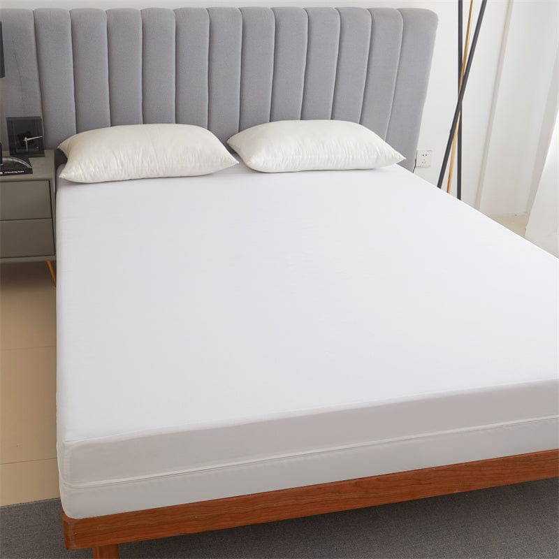 protège matelas 140x190 blanc imperméable silencieux